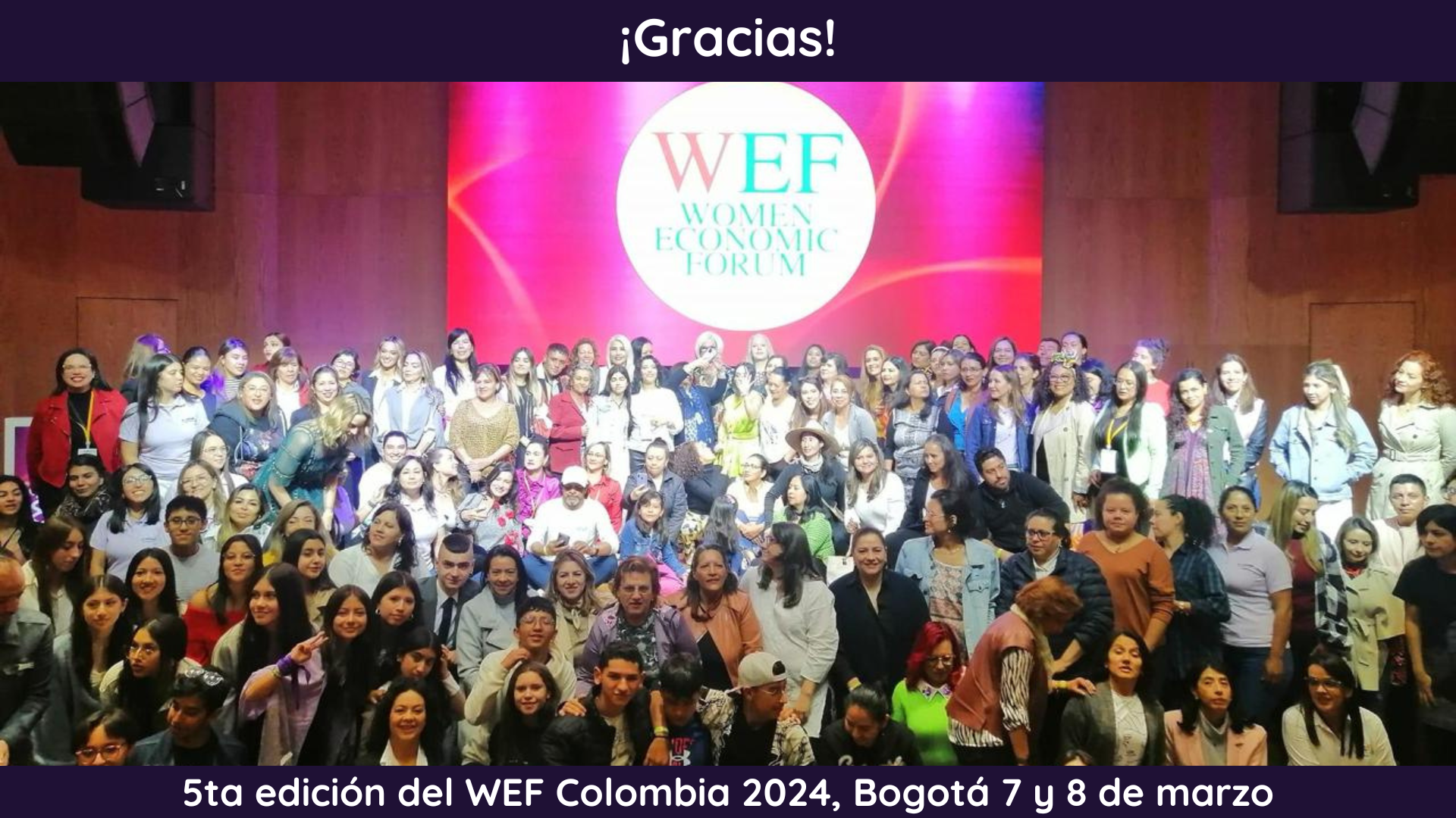 5ta edición WEF Colombia- Mujeres Violeta